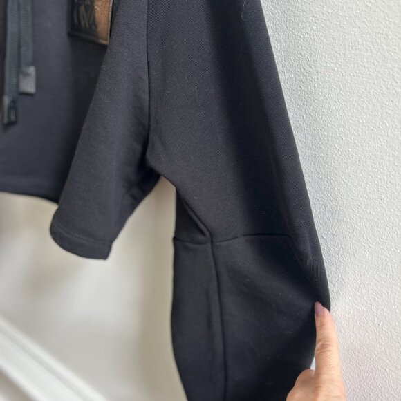 LOEWE Black Leather Patch Hoodie XS Excellent condition - Picture 5 of 10